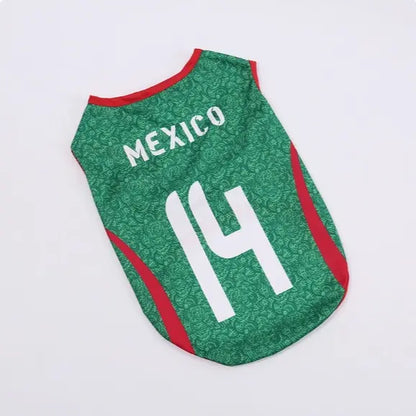 Pet Soccer Jersey for Small to Medium Dogs and Cats - Stylish Game Day Sports Apparel